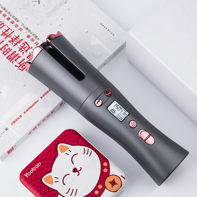 JMT-749450 Portable Smart Wireless Automatic Hair Curler with USB Charging and Adjustable Temperature Control