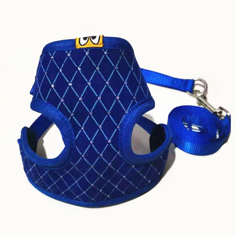 JMT-749642 Nylon Pet Harness and Leash Set for Small and Medium Dogs and Cats, Breathable Mesh Vest, Soft Chest Strap