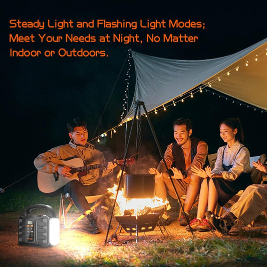 JMT-749642 Portable Power Station 150W with 155Wh Lithium Battery, AC/DC Outputs for Home, RV, and Emergency Use