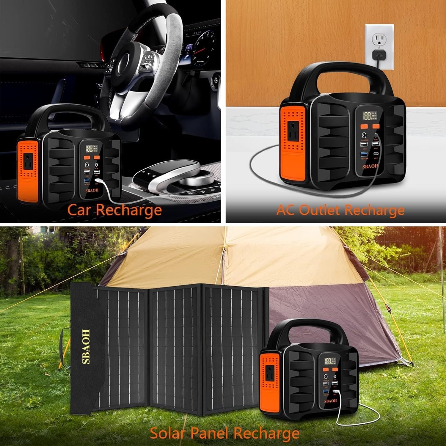 JMT-749642 Portable Power Station 150W with 155Wh Lithium Battery, AC/DC Outputs for Home, RV, and Emergency Use