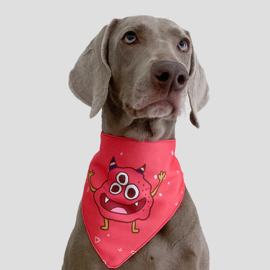 JMT-749770 Pet Saliva Triangle Scarf - Three-Layer Absorbent Waterproof Fabric for Dogs and Cats