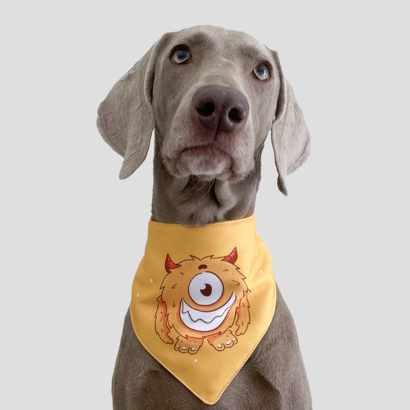JMT-749770 Pet Saliva Triangle Scarf - Three-Layer Absorbent Waterproof Fabric for Dogs and Cats