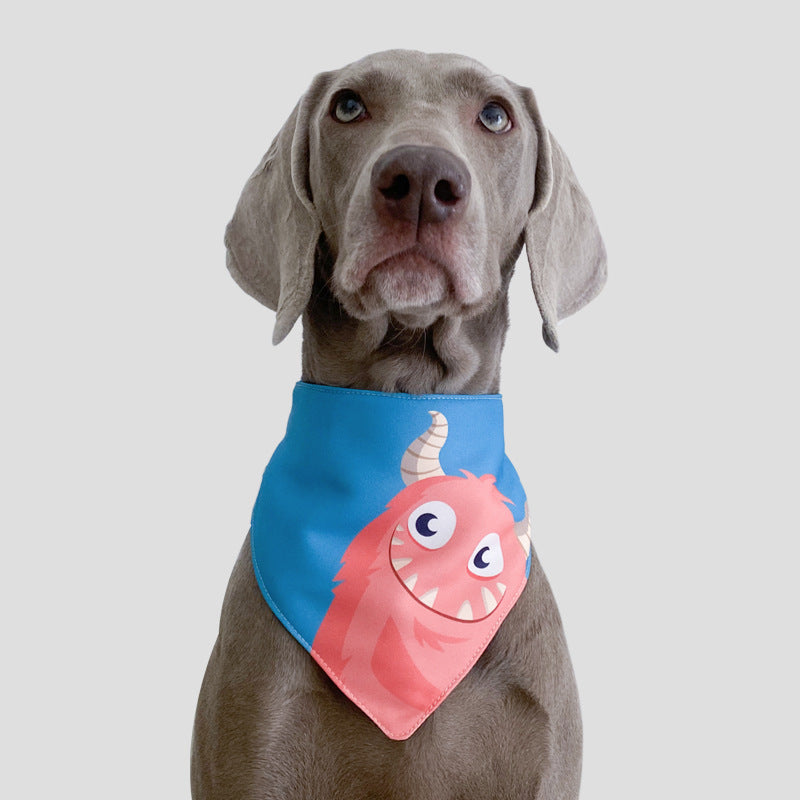 JMT-749770 Pet Saliva Triangle Scarf - Three-Layer Absorbent Waterproof Fabric for Dogs and Cats