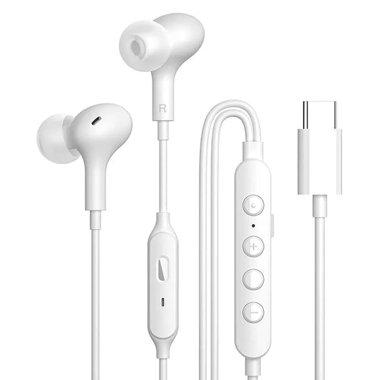 JMT-749962 Digital Type C Heavy Bass Wired Earbuds for Live Broadcasting and K-Song Voice Conversion