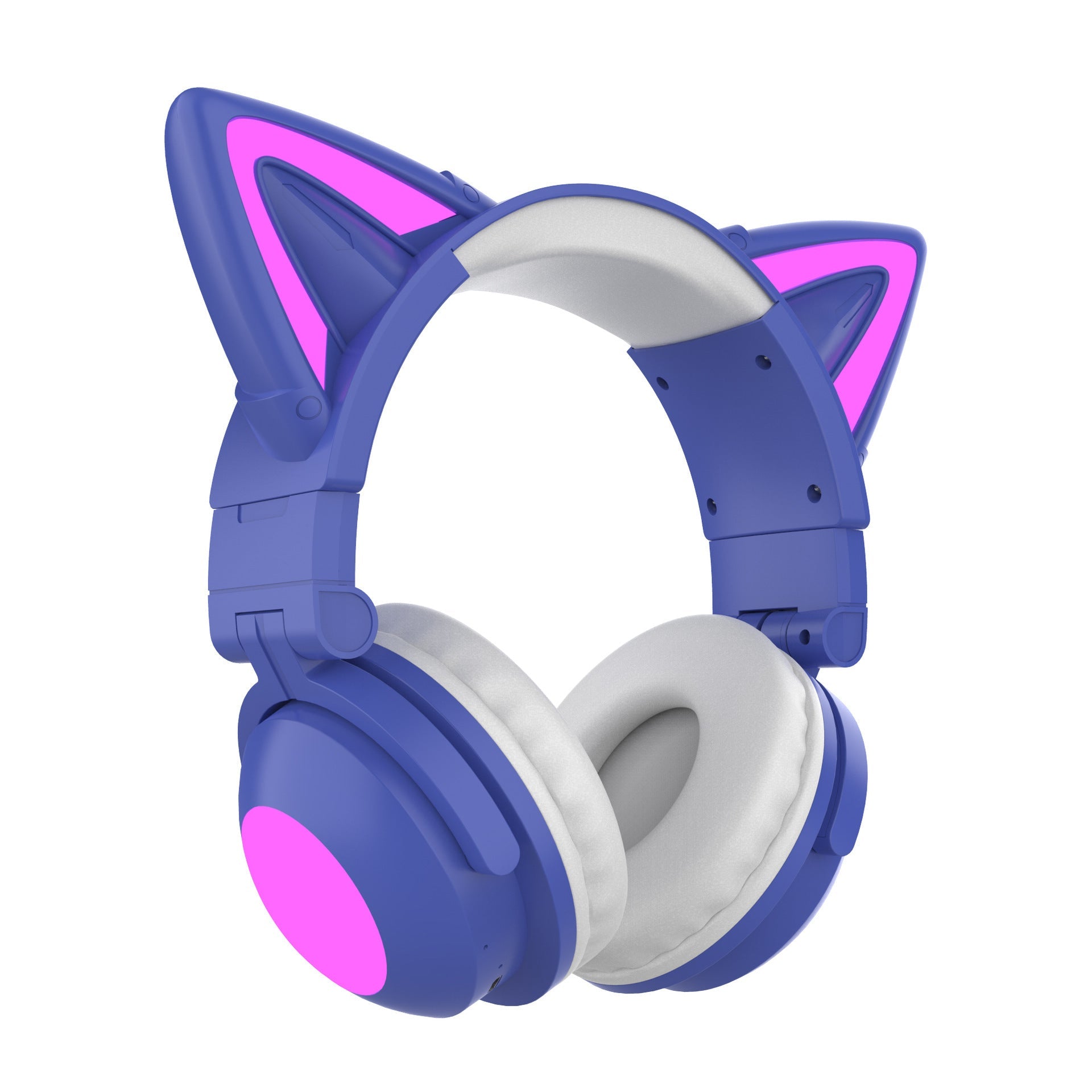 JMT-749962 Luminous Cat Ear Bluetooth Headset with Stereo Sound, Voice Control, and Multi-Point Connection