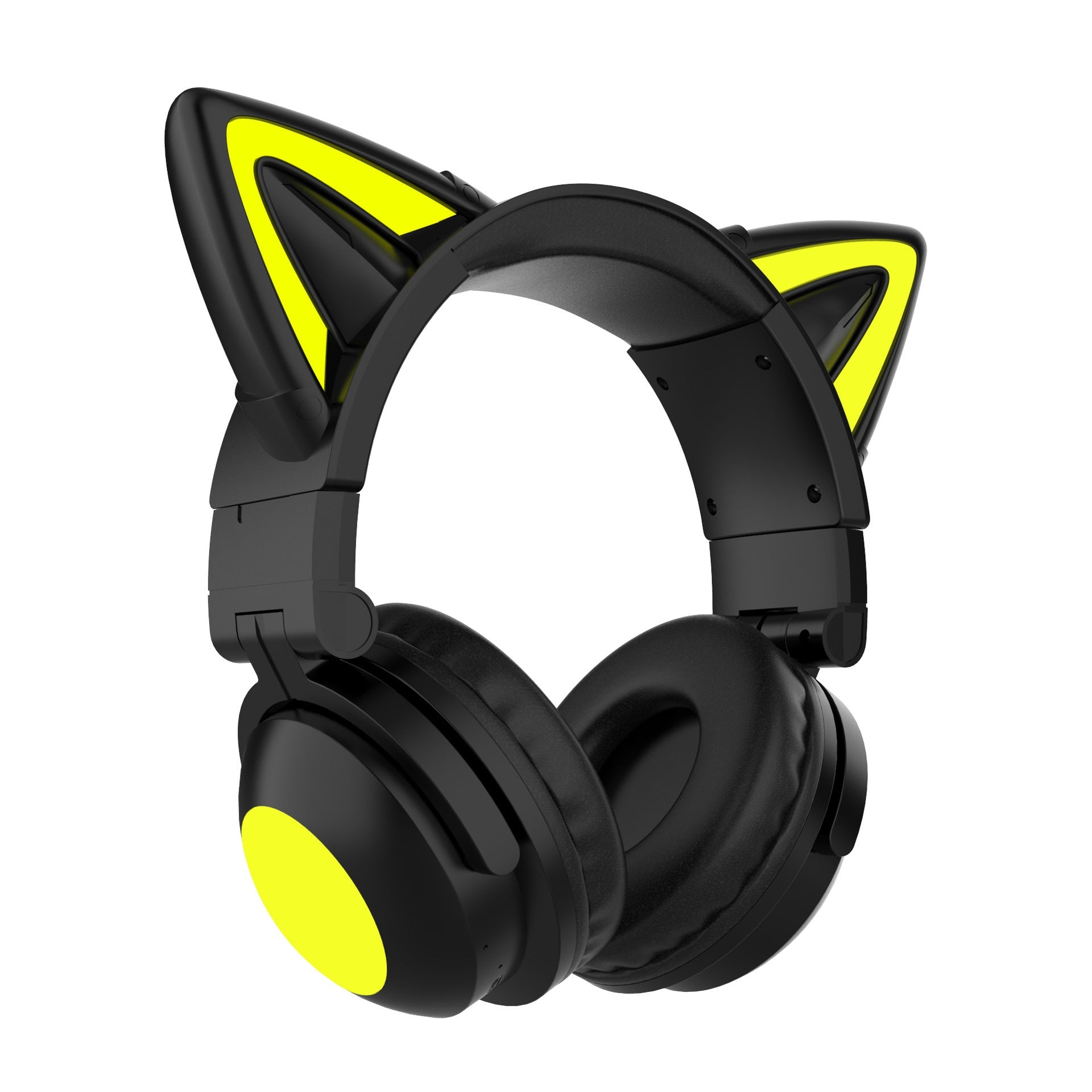 JMT-749962 Luminous Cat Ear Bluetooth Headset with Stereo Sound, Voice Control, and Multi-Point Connection