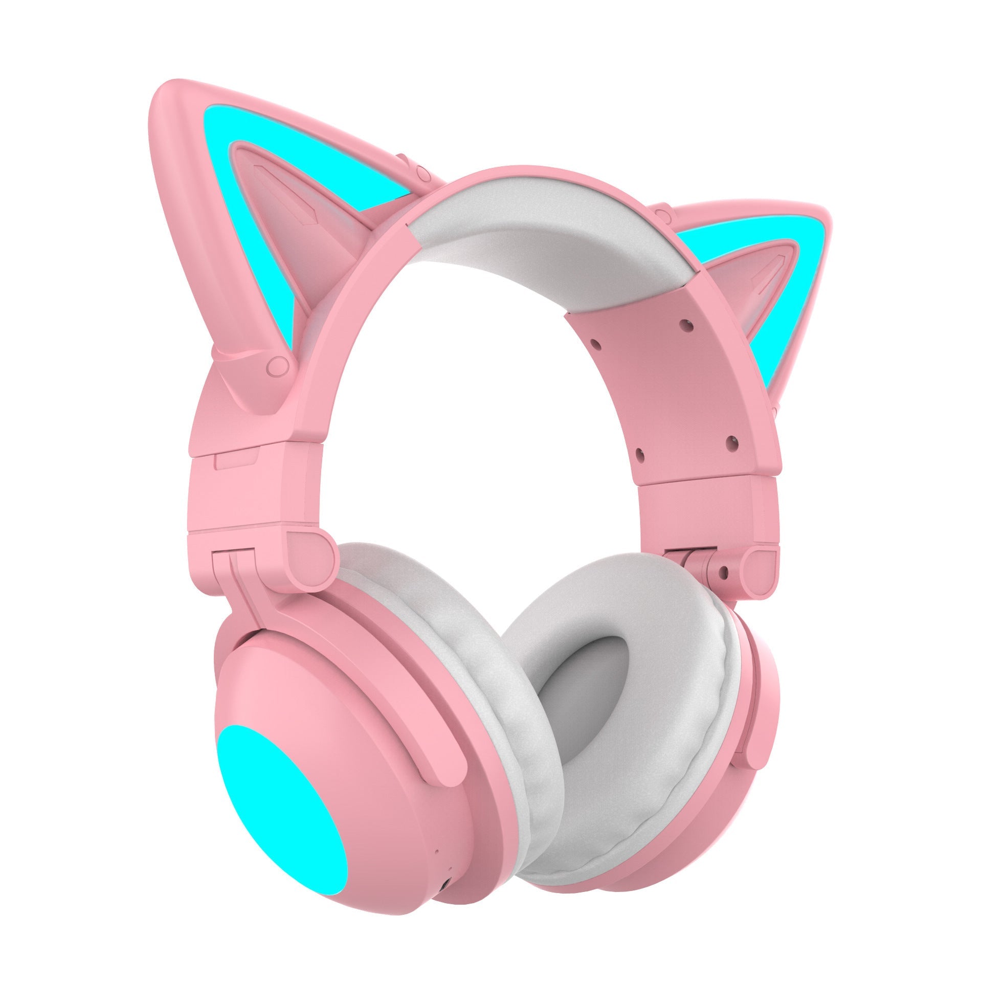 JMT-749962 Luminous Cat Ear Bluetooth Headset with Stereo Sound, Voice Control, and Multi-Point Connection