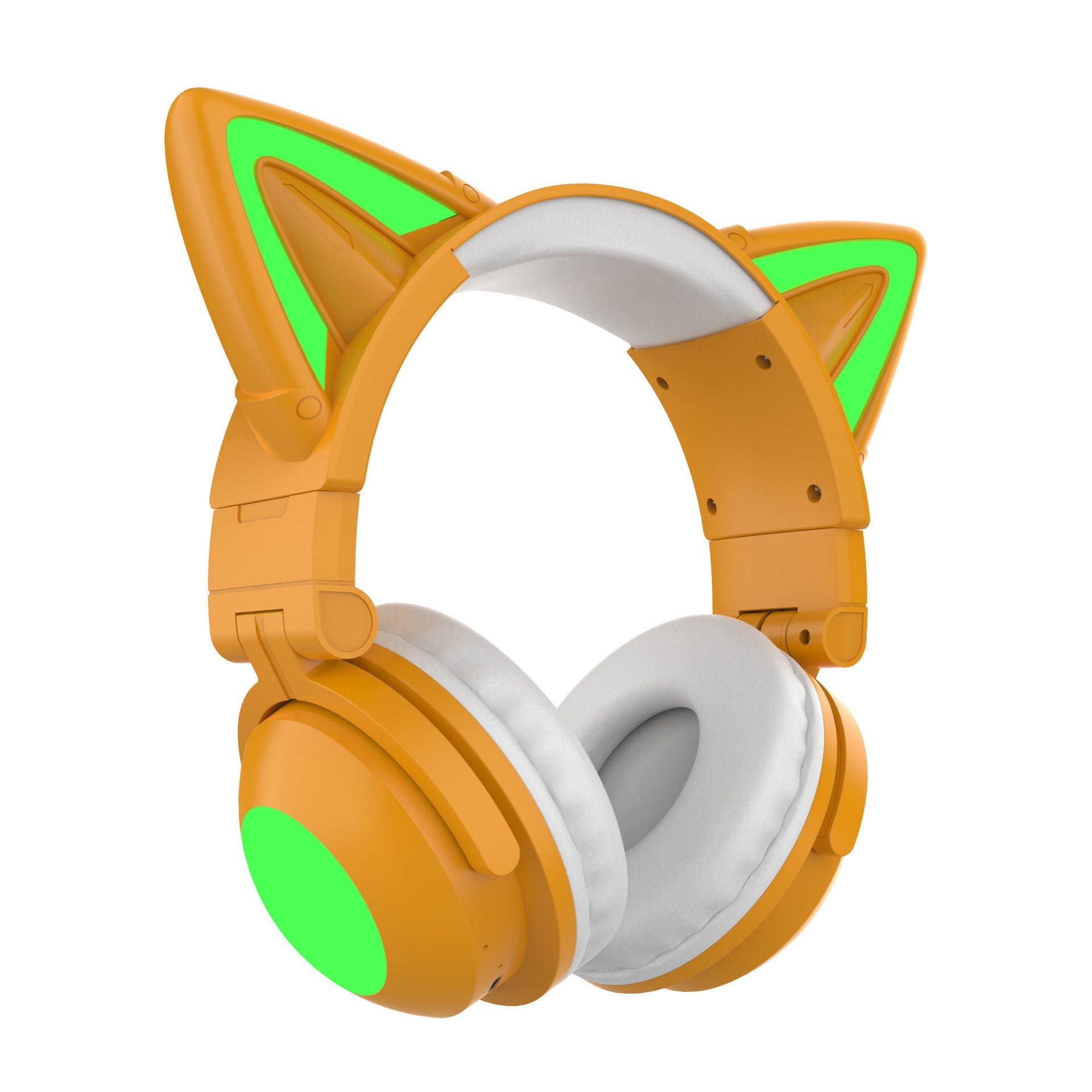 JMT-749962 Luminous Cat Ear Bluetooth Headset with Stereo Sound, Voice Control, and Multi-Point Connection