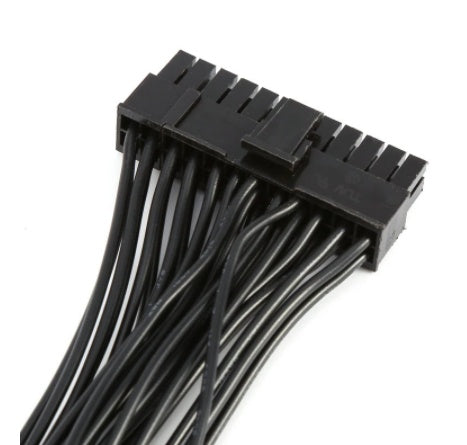 JMT-750474 24PIN Dual Power Supply Extension Cord - 0.3M Adapter for Personal Computers and Security Systems