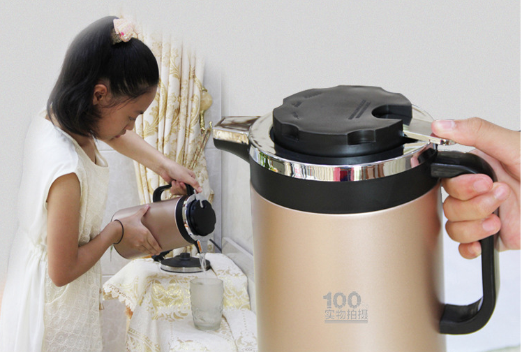 JMT-750538 Double Insulated Stainless Steel Mini Electric Kettle - 1.8L Capacity