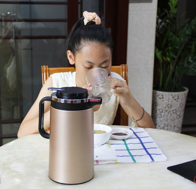 JMT-750538 Double Insulated Stainless Steel Mini Electric Kettle - 1.8L Capacity