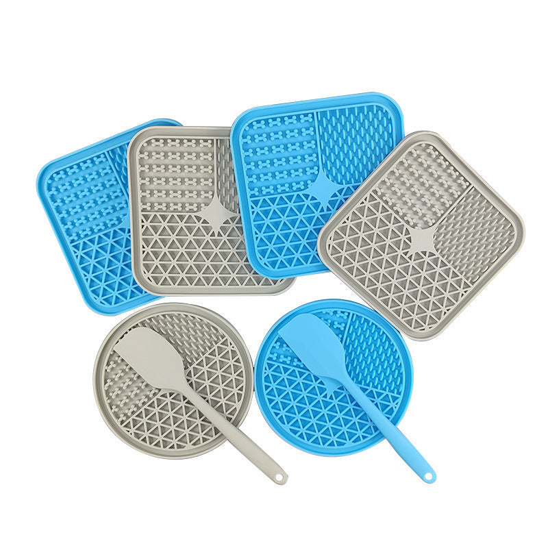 JMT-750538 Silicone Pet Licking Pad for Slow Feeding and Interactive Play, 15x15cm & 20x20cm Sizes