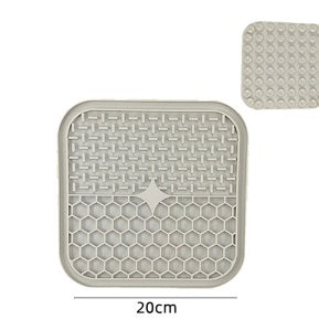 JMT-750538 Silicone Pet Licking Pad for Slow Feeding and Interactive Play, 15x15cm & 20x20cm Sizes