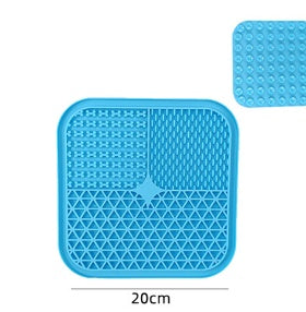 JMT-750538 Silicone Pet Licking Pad for Slow Feeding and Interactive Play, 15x15cm & 20x20cm Sizes