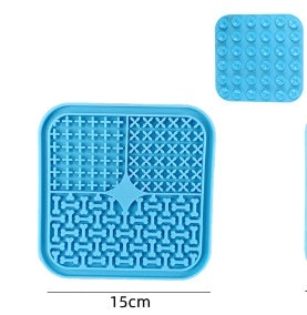 JMT-750538 Silicone Pet Licking Pad for Slow Feeding and Interactive Play, 15x15cm & 20x20cm Sizes