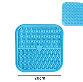 JMT-750538 Silicone Pet Licking Pad for Slow Feeding and Interactive Play, 15x15cm & 20x20cm Sizes