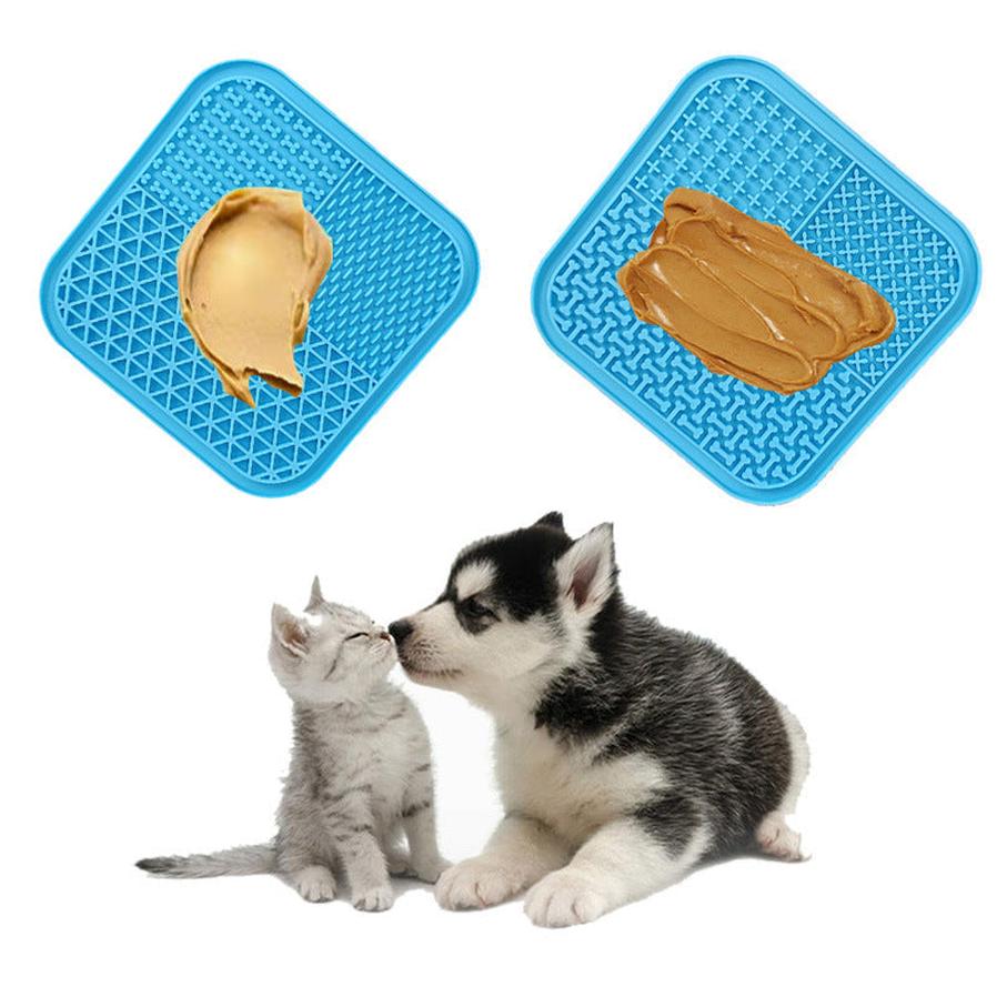 JMT-750538 Silicone Pet Licking Pad for Slow Feeding and Interactive Play, 15x15cm & 20x20cm Sizes