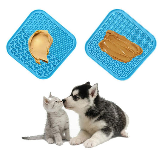 JMT-750538 Silicone Pet Licking Pad for Slow Feeding and Interactive Play, 15x15cm & 20x20cm Sizes