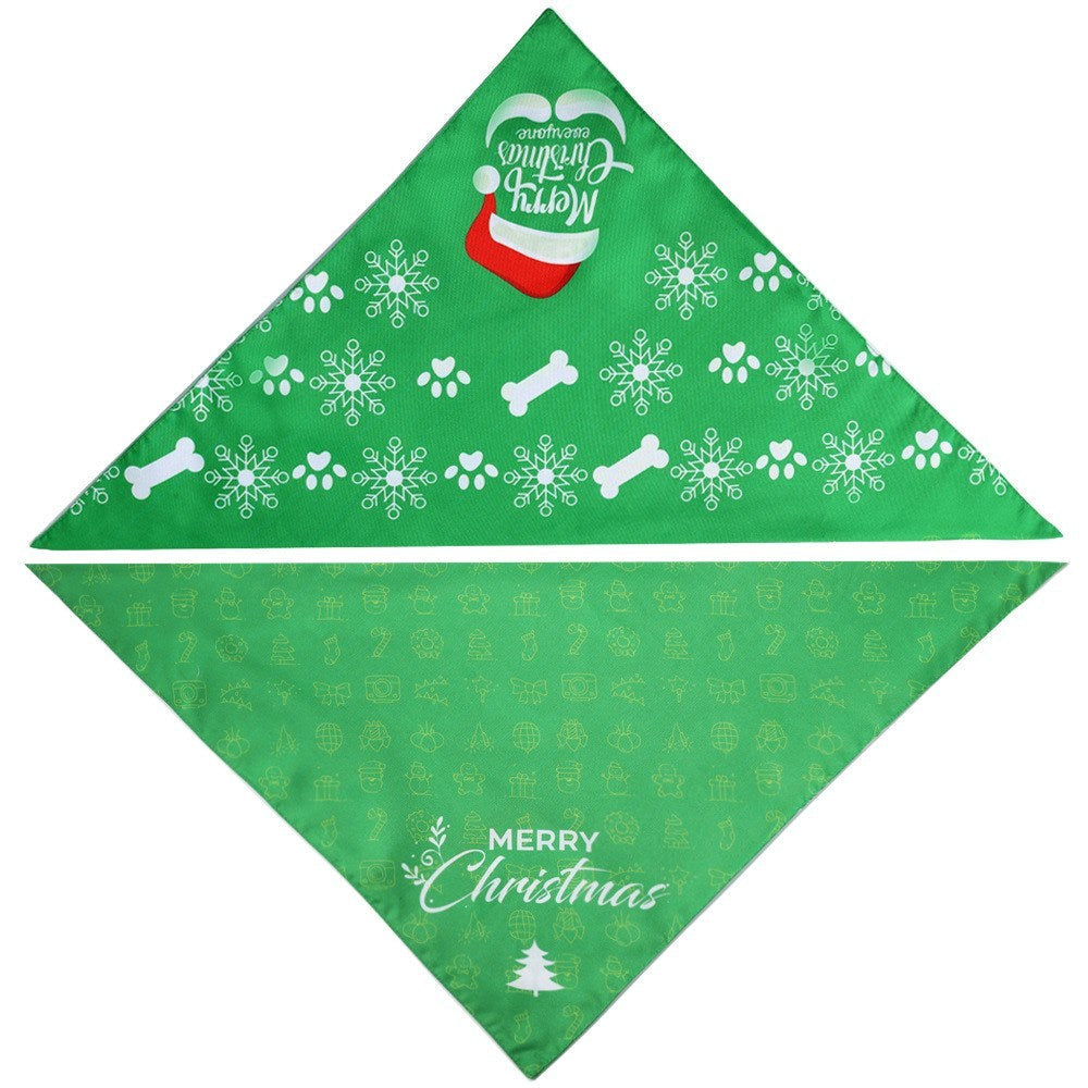 JMT-750922 Triangle Pet Towel for Dogs - Reversible Polyester Design in Multiple Patterns, Fits Neck Circumferences 25-48cm