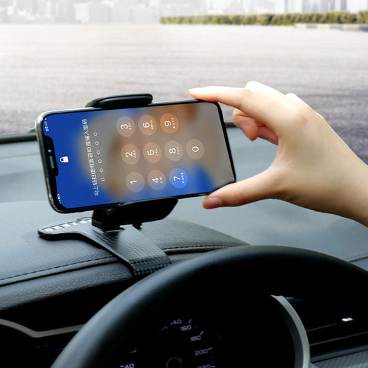 JMT-751306 Multifunctional Dashboard Phone Holder for 4-6.2-inch Devices - PVC Clip Support in Black and Red