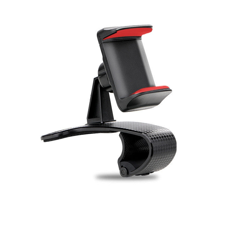 JMT-751306 Multifunctional Dashboard Phone Holder for 4-6.2-inch Devices - PVC Clip Support in Black and Red