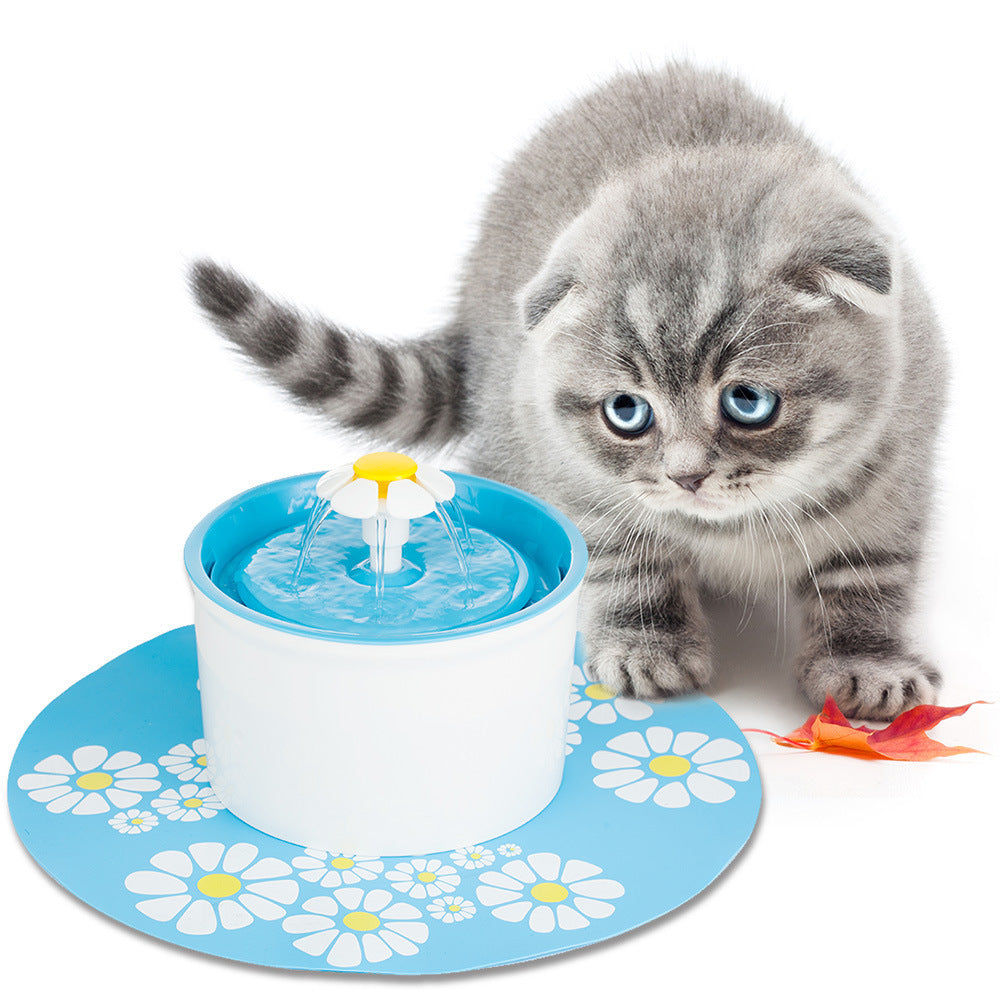 JMT-751626 Blue Electric Water Feeder for Cats with 3-Layer Filtration System and Quiet Pump