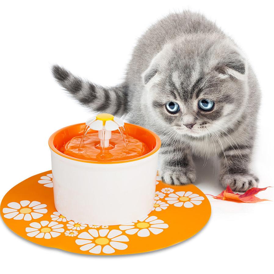 JMT-751626 Blue Electric Water Feeder for Cats with 3-Layer Filtration System and Quiet Pump