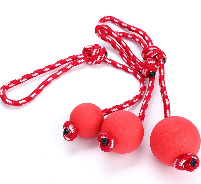 JMT-751754 Bite-Resistant Solid Rubber Dog Ball Toy - Available in Multiple Sizes