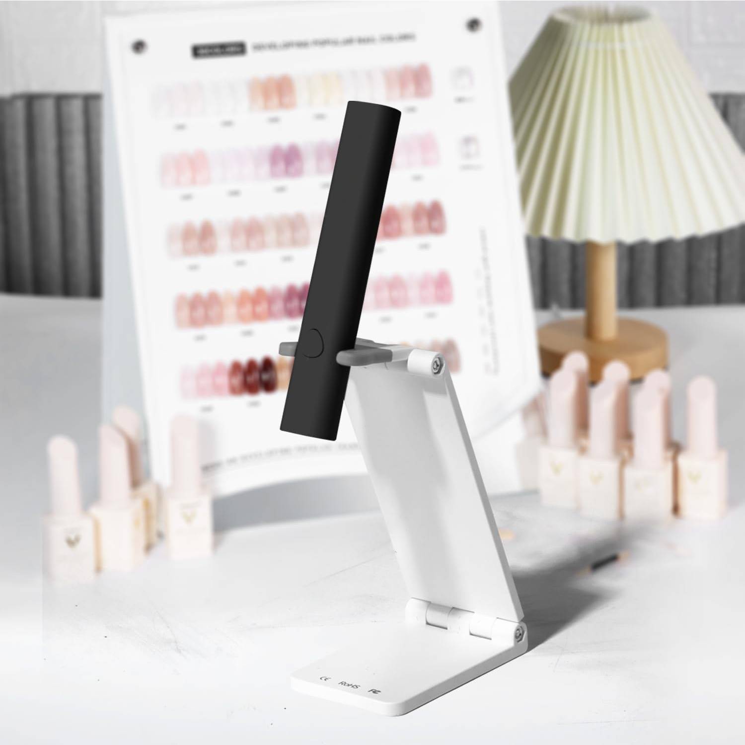 JMT-751754 Handheld Mini UV LED Nail Lamp with Adjustable Stand, Portable Cordless Nail Dryer