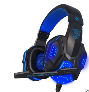 JMT-751946 PU Mind PC780 Black and Blue Gaming Headset with Microphone and LED Lighting