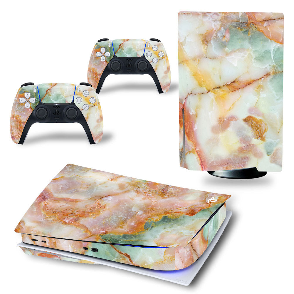 JMT-752074 Vinyl Decals for PS5 Disk Drive Edition - Marble Design Console and Controller Skins