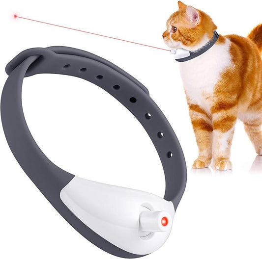 JMT-752266 Wearable LED Interactive Cat Collar with Rechargeable Battery for Indoor Play