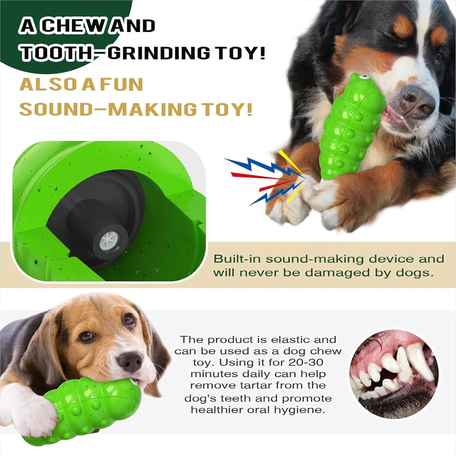 JMT-752586 Interactive TPR Squeaky Dog Chew Toy for Medium to Large Dogs - Bite Resistant Bug Design, Perfect for Indoor and Outdoor Play