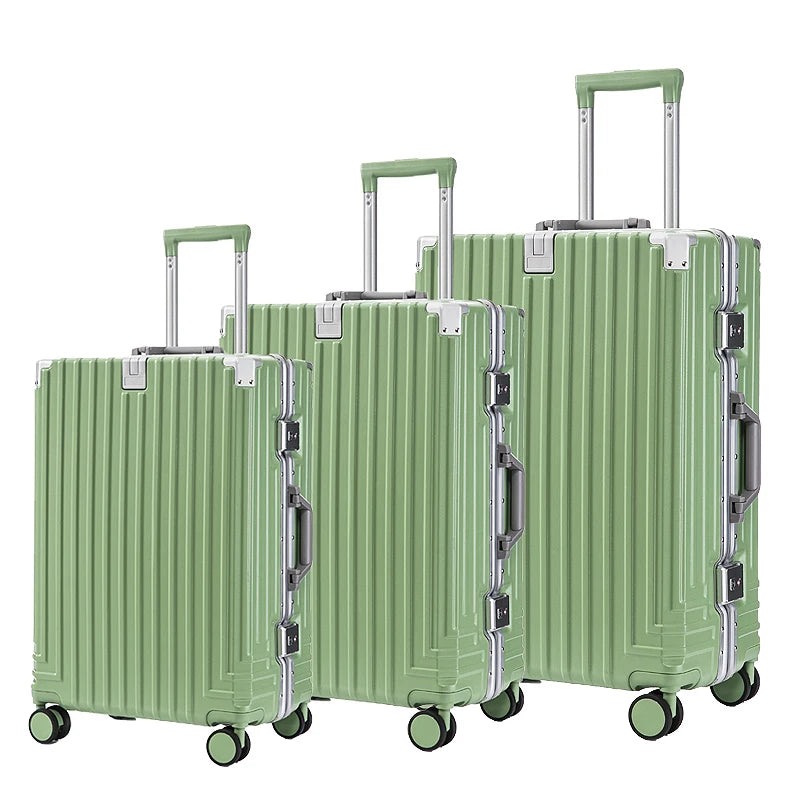 JMT-752650 Aluminium 3-Piece Travel Carry-On Luggage Set with Telescopic Handle
