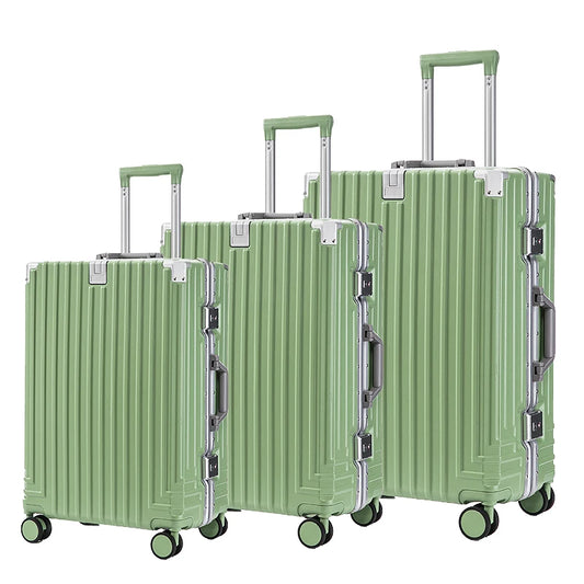 JMT-752650 Aluminium 3-Piece Travel Carry-On Luggage Set with Telescopic Handle