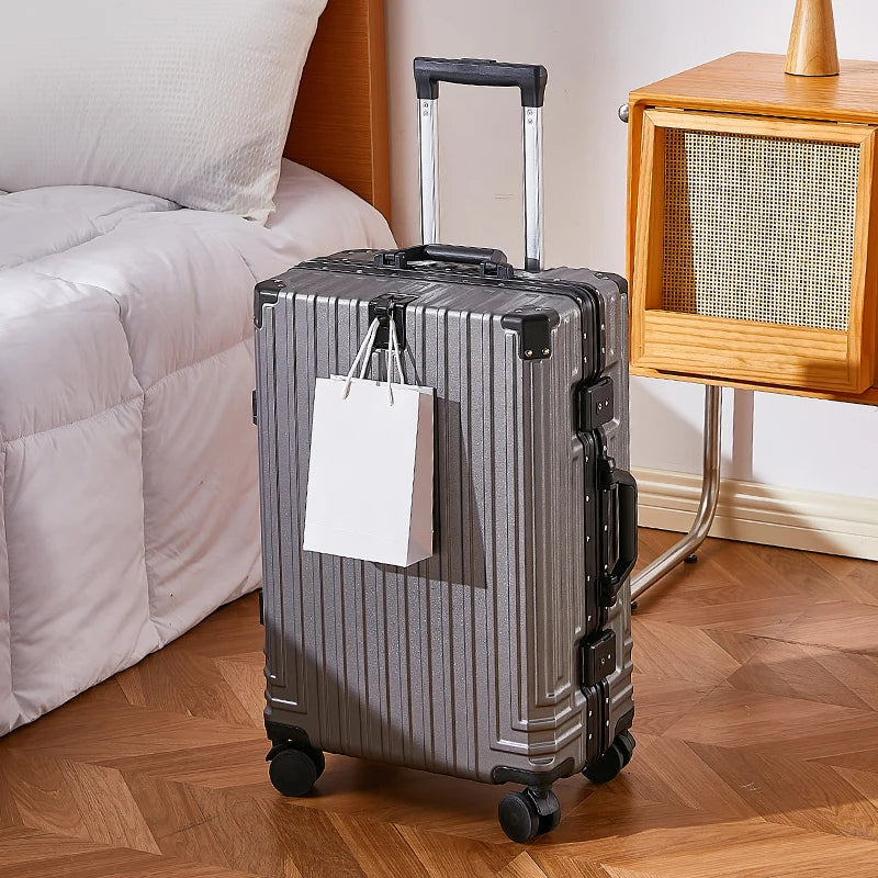 JMT-752650 Aluminium 3-Piece Travel Carry-On Luggage Set with Telescopic Handle