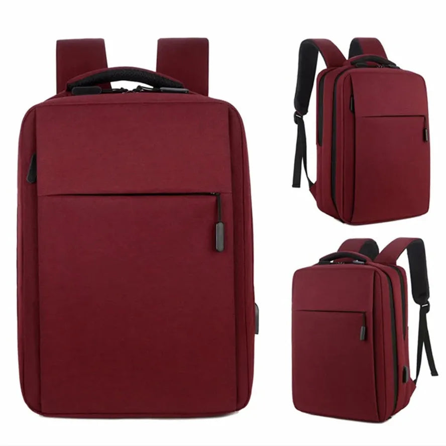 JMT-753162 Large Capacity 17-Inch Unisex Laptop Backpack with USB Port for Office and Casual Use