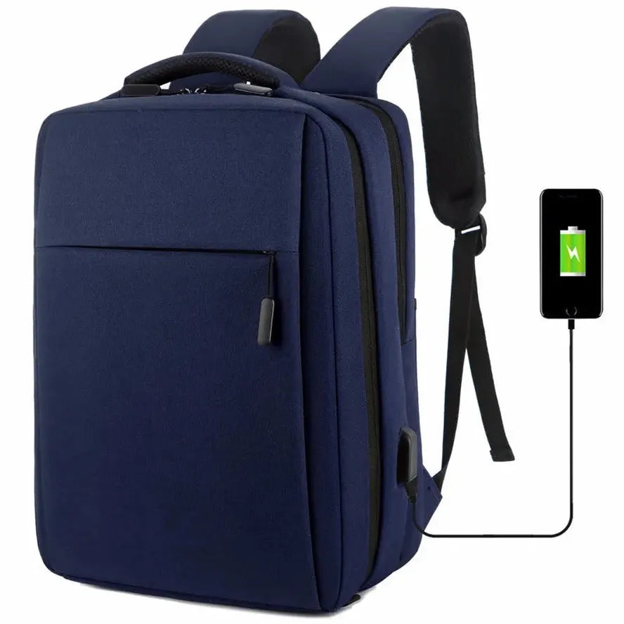 JMT-753162 Large Capacity 17-Inch Unisex Laptop Backpack with USB Port for Office and Casual Use