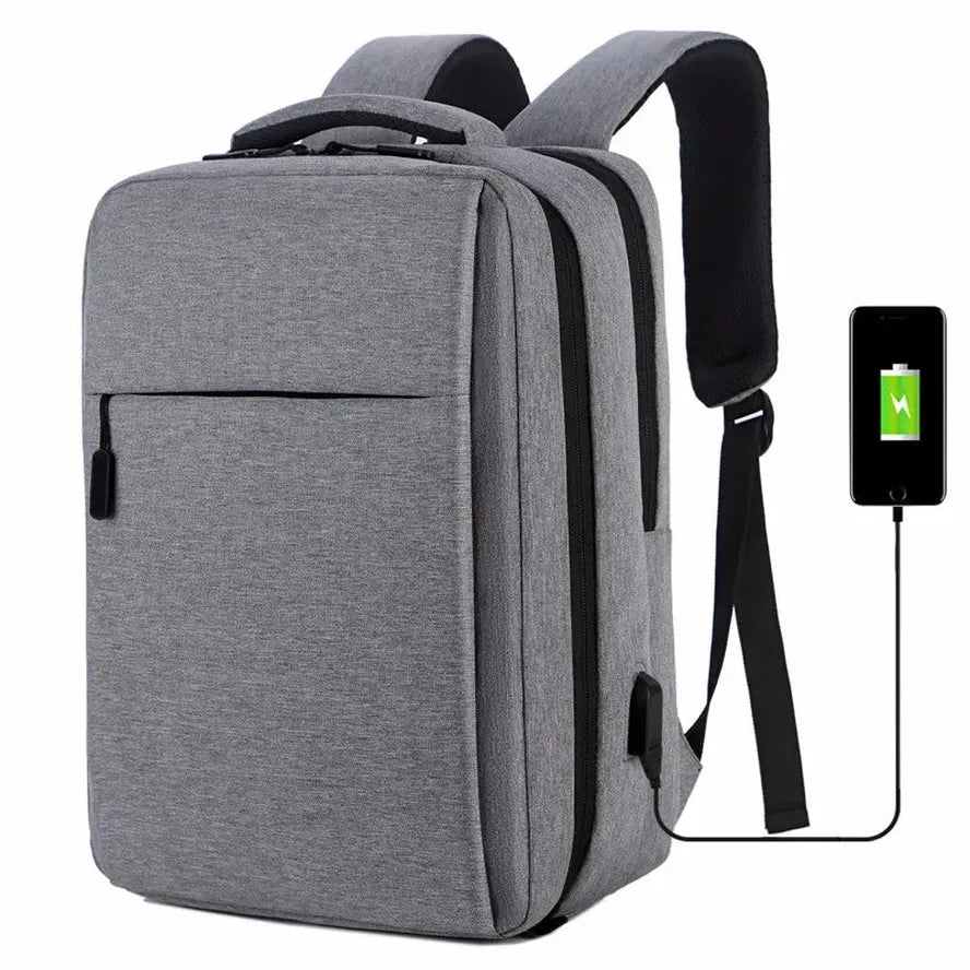 JMT-753162 Large Capacity 17-Inch Unisex Laptop Backpack with USB Port for Office and Casual Use