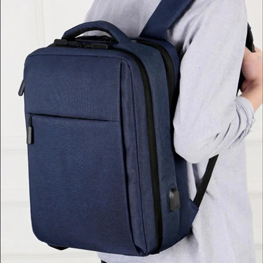 JMT-753162 Large Capacity 17-Inch Unisex Laptop Backpack with USB Port for Office and Casual Use