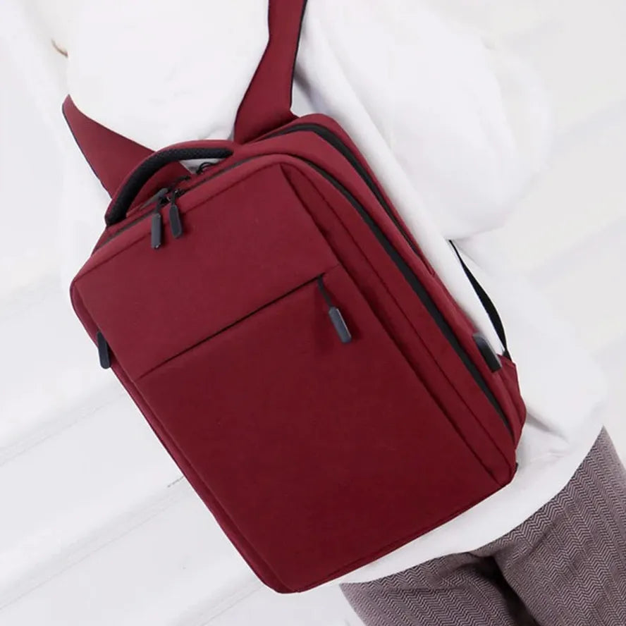 JMT-753162 Large Capacity 17-Inch Unisex Laptop Backpack with USB Port for Office and Casual Use