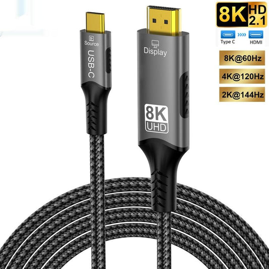 JMT-753290 8K and 4K Type-C to HDMI Data Cable in Multiple Lengths