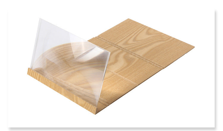 JMT-753610 12 Inch Wood Grain Video Amplifier Stand for Desktop & Office Use