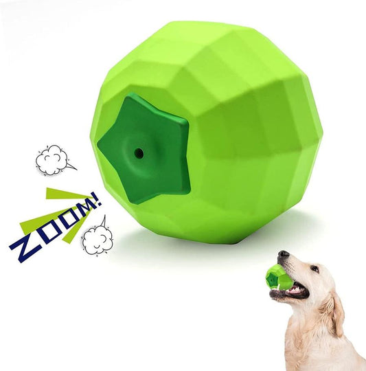 JMT-753738 Durable Beef Flavor Squeaky Toy for Medium and Large Dogs - Non-Toxic Rubber Chew Ball for Aggressive Chewers