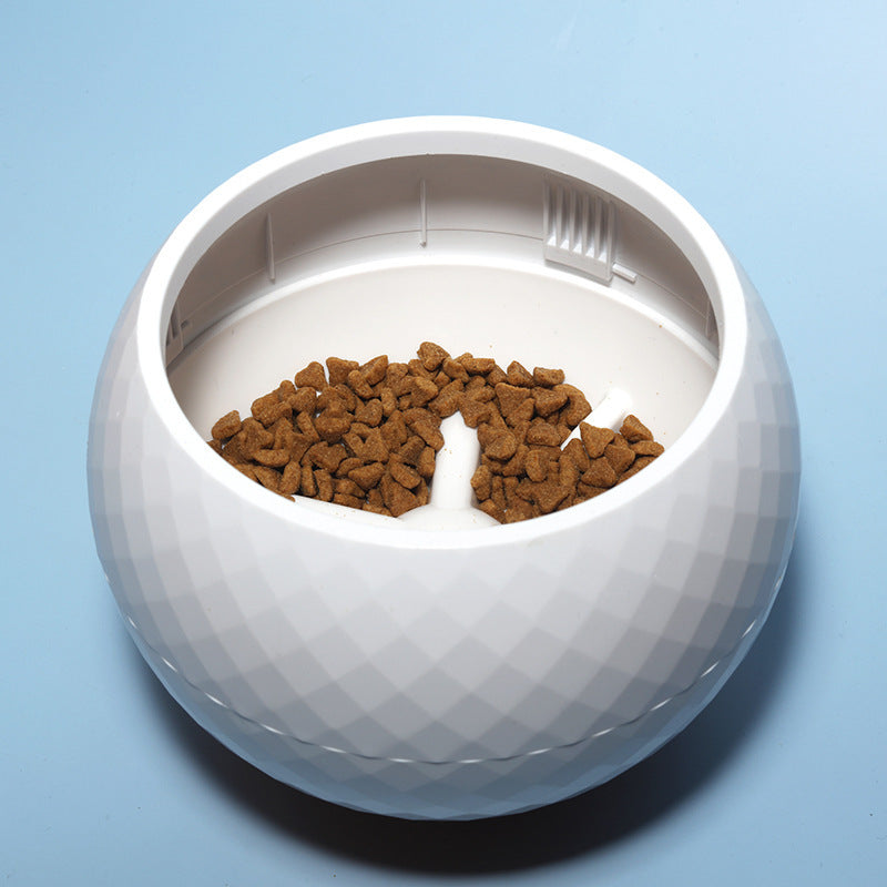 JMT-753930 Non-Tipping Round Dog Bowl with Silicone Base - Drop Resistant for Cats and Dogs