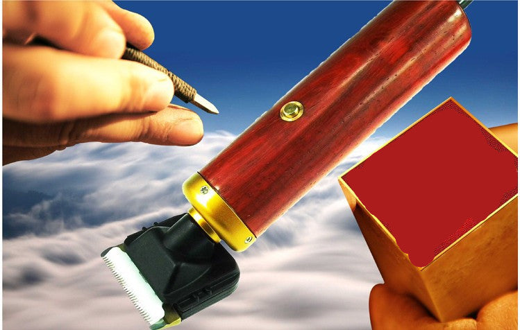 JMT-753994 Powerful Electric Pet Hair Clipper with 2.9m Cord and Durable Wooden Shell