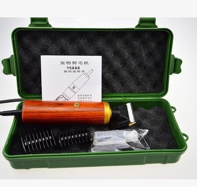 JMT-753994 Powerful Electric Pet Hair Clipper with 2.9m Cord and Durable Wooden Shell