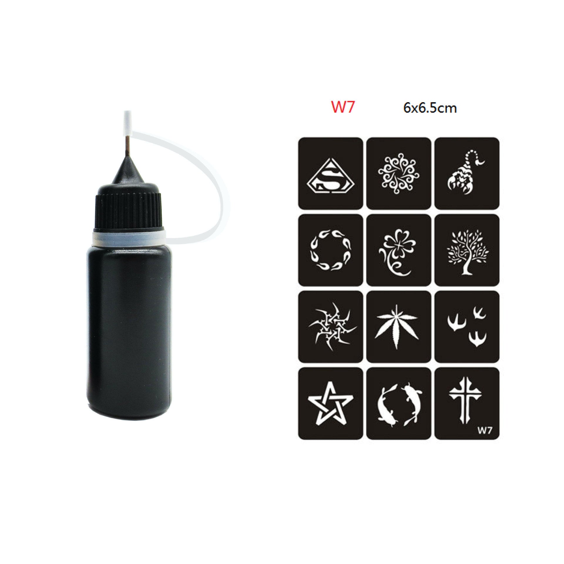 JMT-754058 Temporary Tattoo Stickers with Care Instructions for Easy Application