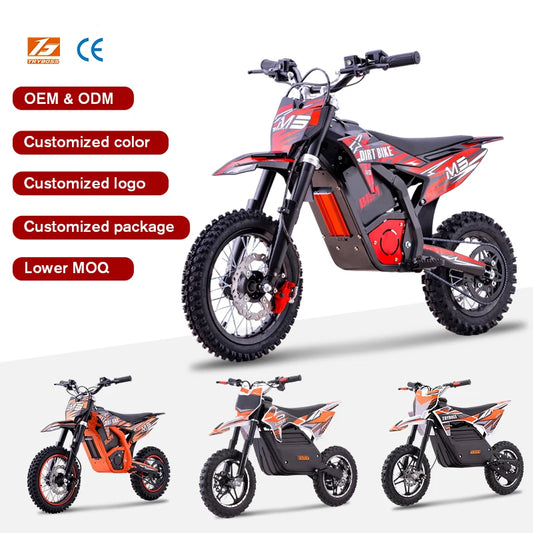 JMT-754506 48V Off-Road Electric Dirt Bike for Kids - Two-Wheeled Pocketbike , Top Speed 27.9 mph