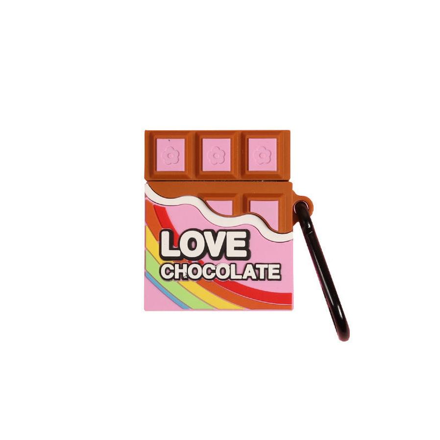 JMT-754890 Rainbow Chocolate Soft Silicone Case for AirPods 1/2 - Cute and Fun Design